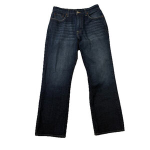 Lucky Brand Jeans Mens Classic Fit 30x 28 Blue Denim Straight Leg Short Inseam